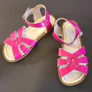 Salt Water Girls Sandals by Hoy Bright Pink Patent Size 1 (one)